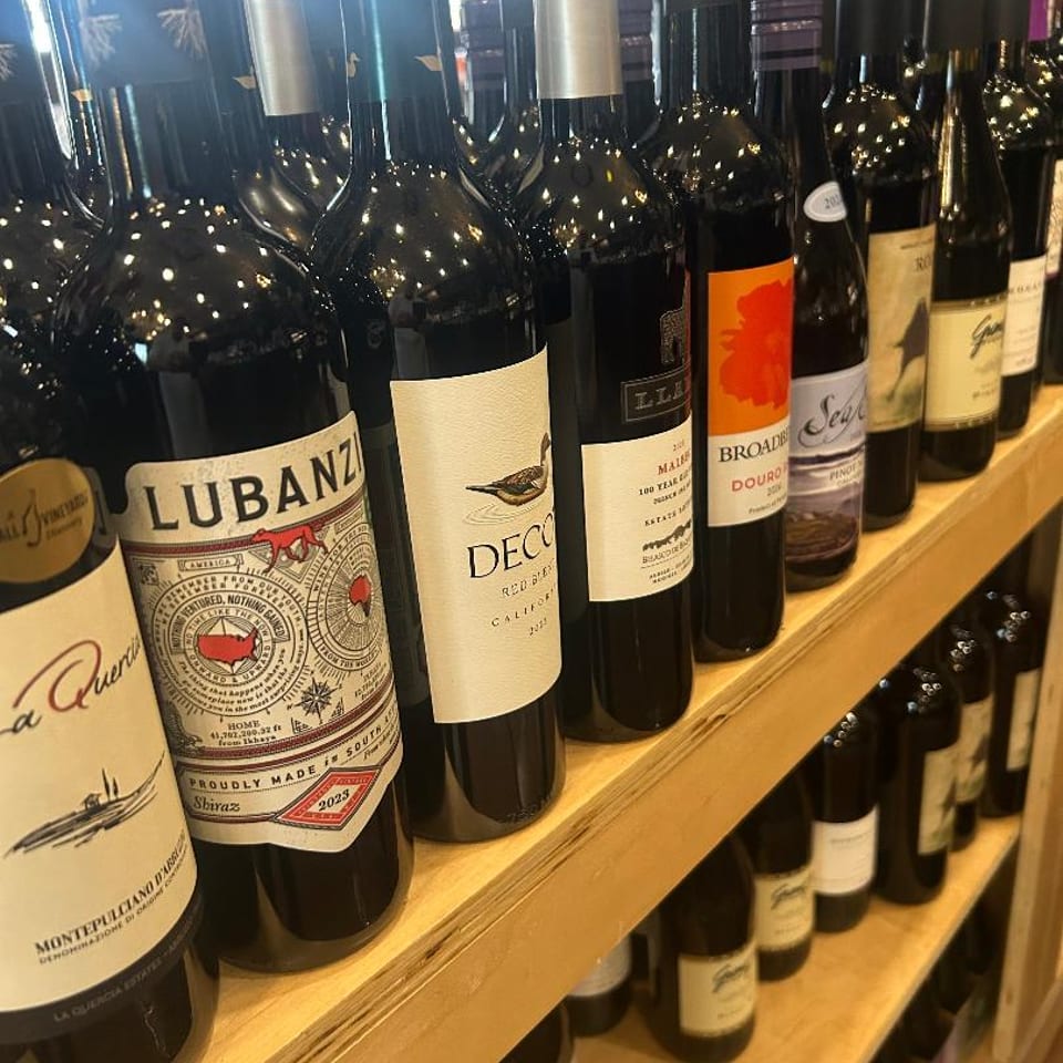 Red wine selection